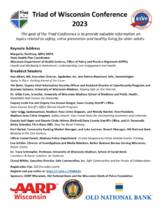 2023 Triad Conference speakers and topics.