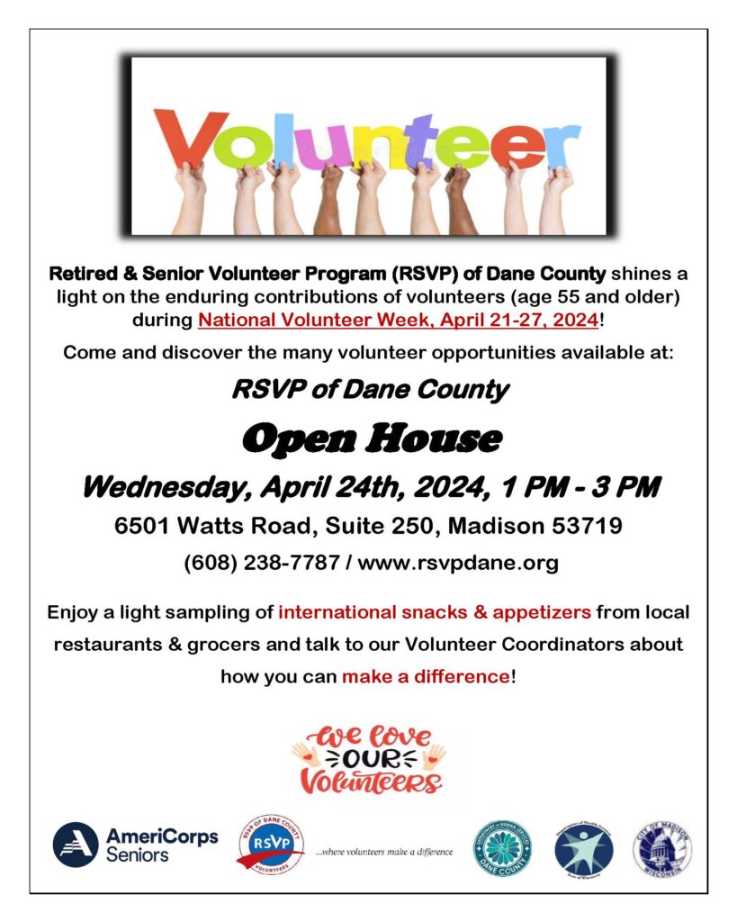 a flyer describing the RSVP open house