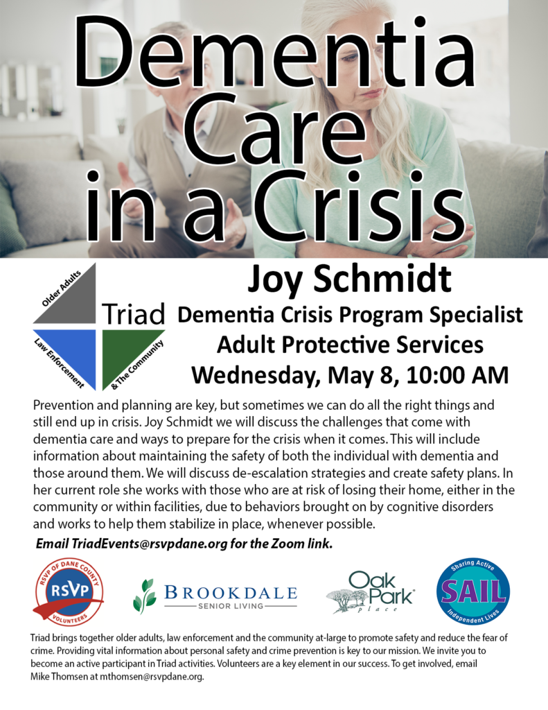 Invitation to the May 8 Triad program.