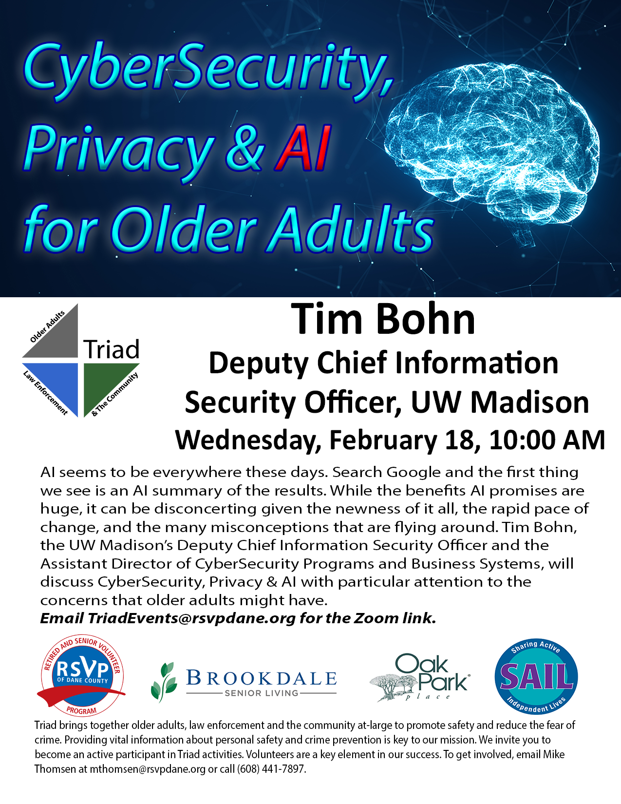 CyberSecurity, Privacy and AI for older adults,