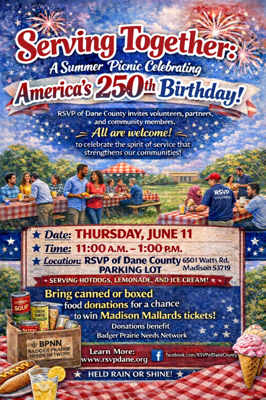 America 250 - Serving Together Picnic